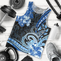 Polynesia Paisley Men Tank Top Mix Blue Polynesian Pattern LT05 - Polynesian Pride