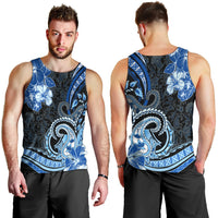 Polynesia Paisley Men Tank Top Mix Blue Polynesian Pattern LT05 - Polynesian Pride
