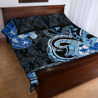 Polynesia Paisley Quilt Bed Set Mix Blue Polynesian Pattern