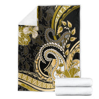 Polynesia Paisley Blanket Mix Gold Polynesian Pattern
