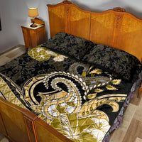 Polynesia Paisley Quilt Bed Set Mix Gold Polynesian Pattern