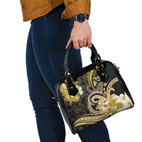 Polynesia Paisley Shoulder Handbag Mix Gold Polynesian Pattern
