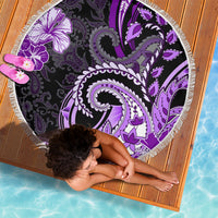 Polynesia Paisley Beach Blanket Mix Purple Polynesian Pattern