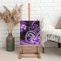 Polynesia Paisley Canvas Wall Art Mix Purple Polynesian Pattern