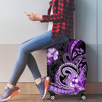 Polynesia Paisley Luggage Cover Mix Purple Polynesian Pattern LT05 - Polynesian Pride