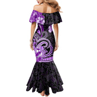 Polynesia Paisley Mermaid Dress Mix Purple Polynesian Pattern LT05 - Polynesian Pride