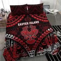Easter Island Bedding Set Polynesian Pattern Emblem