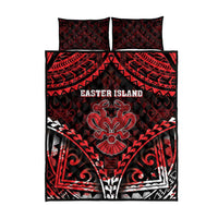 Easter Island Quilt Bed Set Polynesian Pattern Emblem