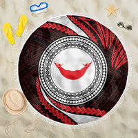 Easter Island Beach Blanket Moai Statues Polynesian Style