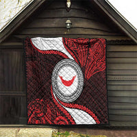 Easter Island Quilt Moai Statues Polynesian Style