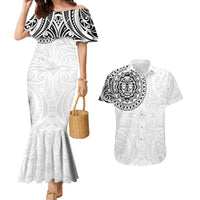 New Zealand Aotearoa Couples Matching Mermaid Dress and Hawaiian Shirt Maori Te Mata O Rongokako