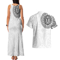 New Zealand Aotearoa Couples Matching Tank Maxi Dress and Hawaiian Shirt Maori Te Mata O Rongokako