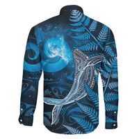 New Zealand Matariki Family Matching Tank Maxi Dress and Hawaiian Shirt Maori Koru With Humpback Whale Blue
