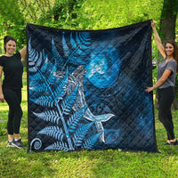 New Zealand Matariki Quilt Maori Koru With Humpback Whale Blue
