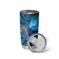New Zealand Matariki Tumbler Cup Maori Koru With Humpback Whale Blue
