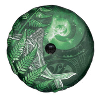 New Zealand Matariki Spare Tire Cover Maori Koru With Humpback Whale Green