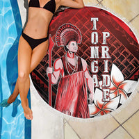 The First King Of Tonga Beach Blanket Tongan Pride
