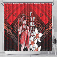 The First King Of Tonga Shower Curtain Tongan Pride