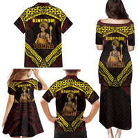Tonga First King Family Matching Puletasi and Hawaiian Shirt Ahoeitu Know Your Roots