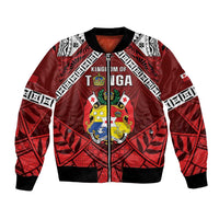 Tonga Emancipation Day Bomber Jacket Tongan Kupesi Pattern
