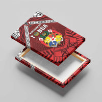 Tonga Emancipation Day Canvas Wall Art Tongan Kupesi Pattern