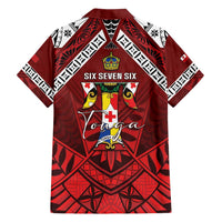 Tonga Emancipation Day Family Matching Long Sleeve Bodycon Dress and Hawaiian Shirt Tongan Kupesi Pattern LT05 - Polynesian Pride