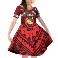 Tonga Emancipation Day Family Matching Off Shoulder Short Dress and Hawaiian Shirt Tongan Kupesi Pattern