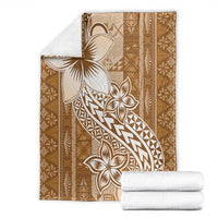 Tonga Kupesi Ngatu Blanket Vintage Brown Plumeria