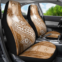 Tonga Kupesi Ngatu Car Seat Cover Vintage Brown Plumeria