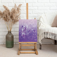 Lupus Awareness Month Canvas Wall Art Polynesian Style
