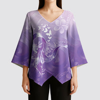 Lupus Awareness Month Kimono Sleeve Blouse Polynesian Style