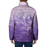 Lupus Awareness Month Padded Jacket Polynesian Style