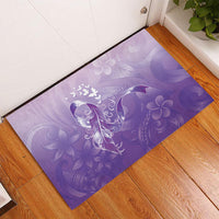 Lupus Awareness Month Rubber Doormat Polynesian Style