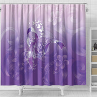Lupus Awareness Month Shower Curtain Polynesian Style