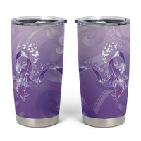 Lupus Awareness Month Tumbler Cup Polynesian Style