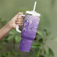 Lupus Awareness Month Tumbler With Handle Polynesian Style