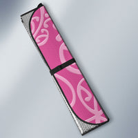 Personalised New Zealand Nurse Auto Sun Shade Maori Koru Pink Version LT05 - Polynesian Pride