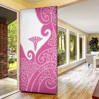 New Zealand Nurse Door Cover Maori Koru Pink Version LT05 - Polynesian Pride
