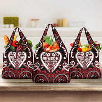Aotearoa Ngapuhi Grocery Bag Maori Tribal Pattern