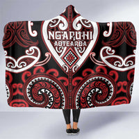 Aotearoa Ngapuhi Hooded Blanket Maori Tribal Pattern
