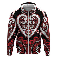 Custom Aotearoa Ngapuhi Hoodie Maori Tribal Pattern