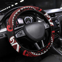 Aotearoa Ngapuhi Steering Wheel Cover Maori Tribal Pattern