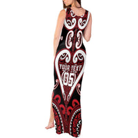 Custom Aotearoa Ngapuhi Tank Maxi Dress Maori Tribal Pattern