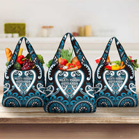 Aotearoa Ngati Porou Grocery Bag Maori Tribal Pattern