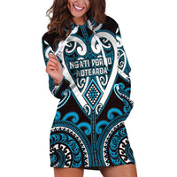 Custom Aotearoa Ngati Porou Hoodie Dress Maori Tribal Pattern