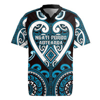 Custom Aotearoa Ngati Porou Rugby Jersey Maori Tribal Pattern