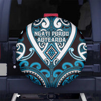 Aotearoa Ngati Porou Spare Tire Cover Maori Tribal Pattern