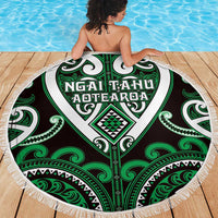 Aotearoa Ngai Tahu Beach Blanket Maori Tribal Pattern