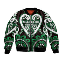 Custom Aotearoa Ngai Tahu Bomber Jacket Maori Tribal Pattern