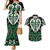 Custom Aotearoa Ngai Tahu Couples Matching Mermaid Dress and Hawaiian Shirt Maori Tribal Pattern